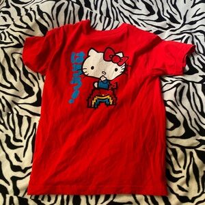red hello kitty tee
